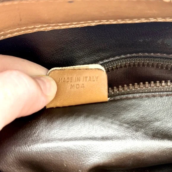 Celine Vintage Macadam Boston Bag Coated Canvas Leather Very Good Condition - Picture 16 of 16